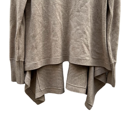 Club Monaco Italian Cashmere Open Front Cardigan in Oatmeal Size Medium - Picture 7 of 13